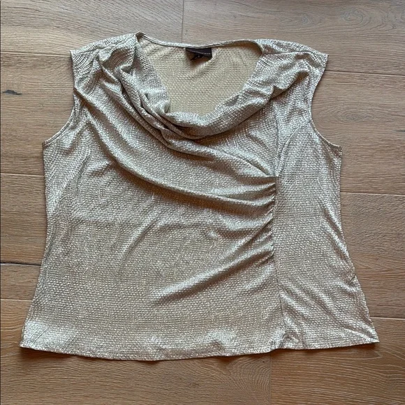 Dana Buchman Gold Blouse - Picture 1 of 3